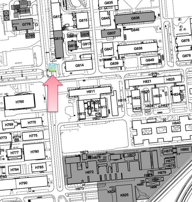 Lageplan Station Süd (G813)